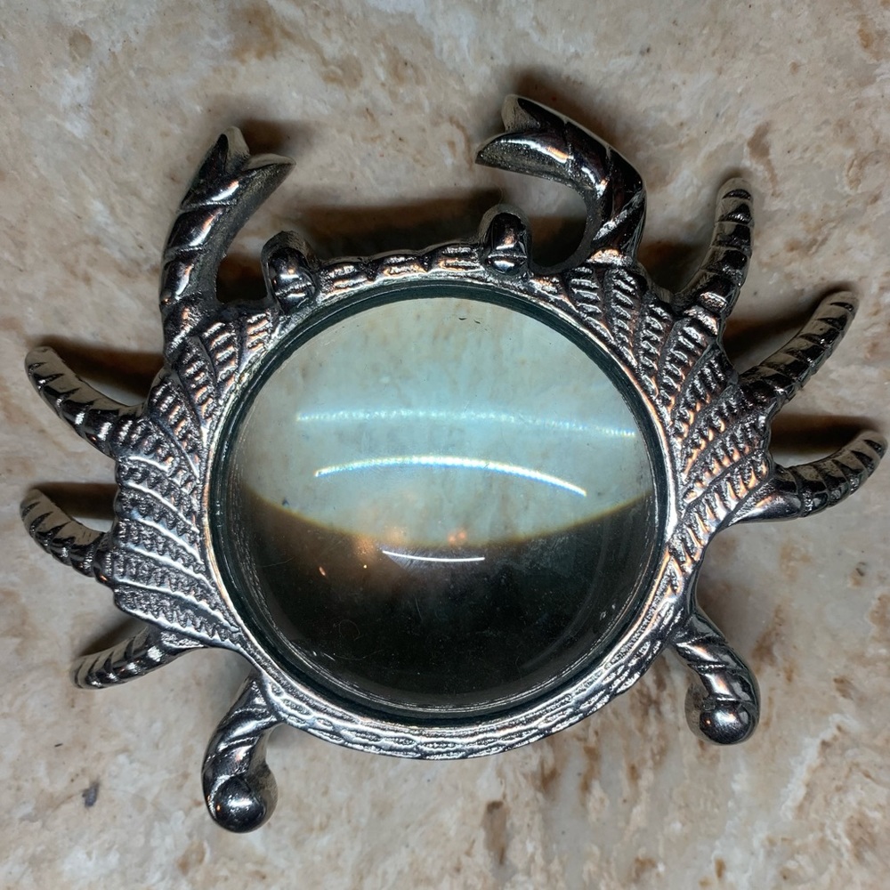 vintage crab magnifying glass